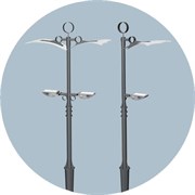 Опора освещения декоративная "Колизей-2" 1684